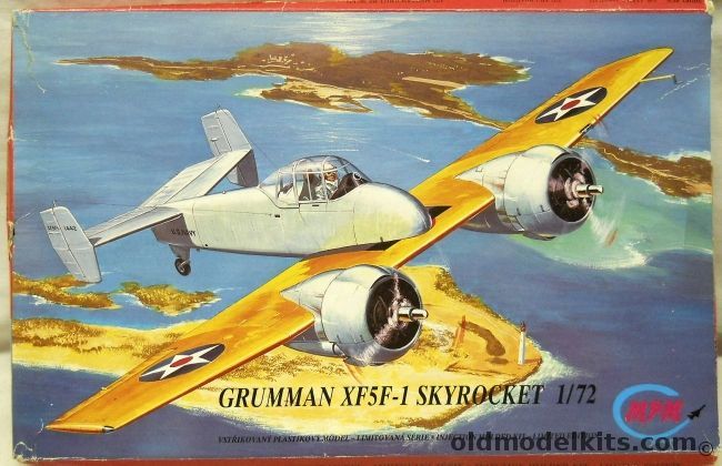 MPM 1/72 Grumman XF5F-1 Skyrocket - (XF5F1), 72022 plastic model kit
